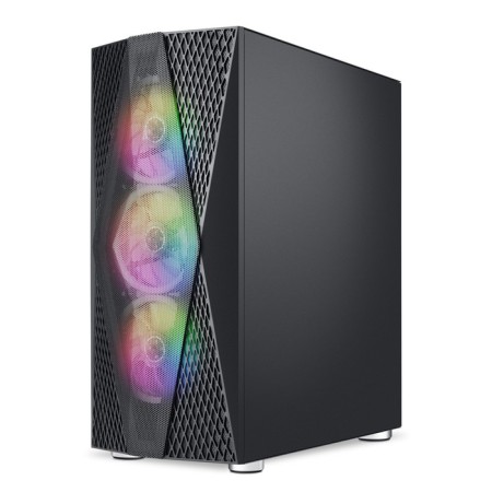 The GMNG OGC-G200 case is black without BP E-Atx 2x120mm 2xusb2.0 1xusb3.0 Audio Bott PSU-5