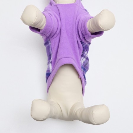 Sweatshirt with a hood for dogs, size M, lilac cell (DS 25, Osh 36, Osh 42 cm)-4
