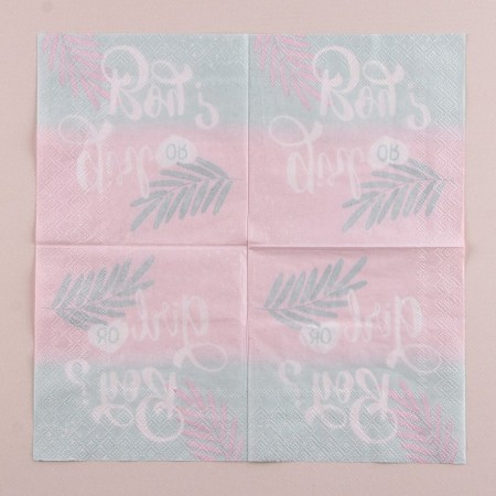 Napkins "Girl or Boy", 25x25cm, set of 20 pcs.-3