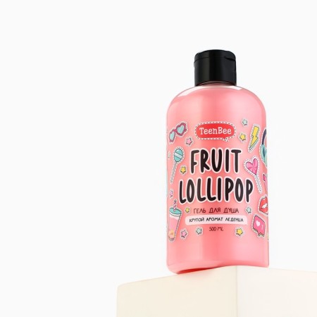 Shower gel, moisturizing, 500 ml, aroma of fruit candy, teenbee-5