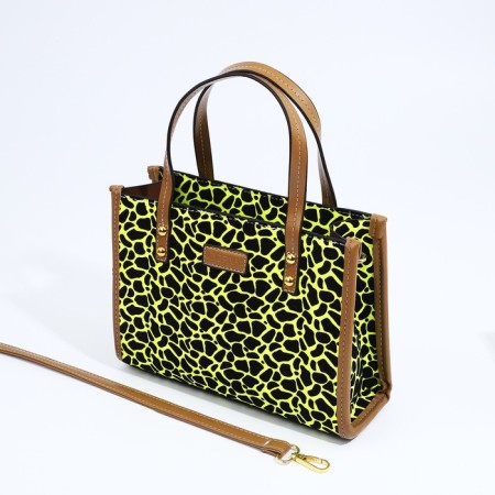 Bag Female Tout with zipper, green color-5