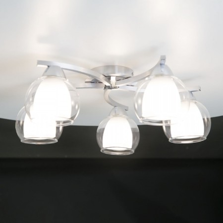 Ceating chandelier Citilux "Christie" CL152157, 54x54x19 cm, 5x75W, e27, gray color gray-2