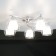 Ceating chandelier Citilux "Christie" CL152157, 54x54x19 cm, 5x75W, e27, gray color gray