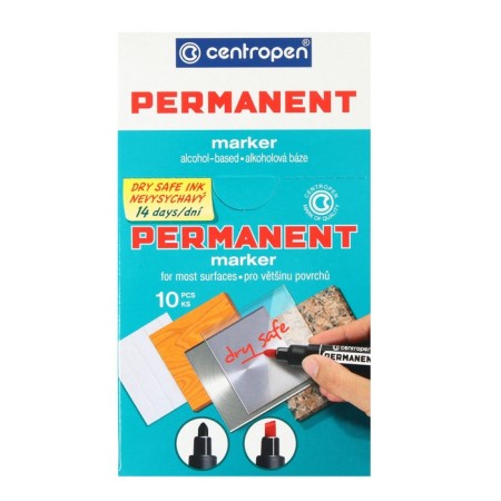 Permanent marker 5.0 mm centropen 8510, line 2.5 mm, black color (persistent to drying)-7