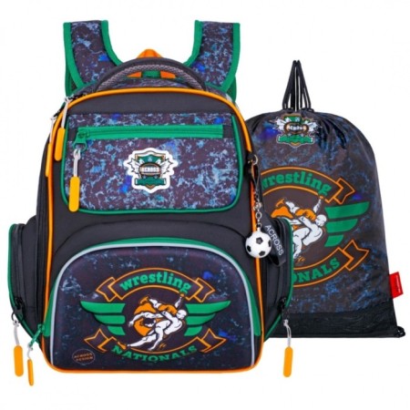 Frame backpack 35 x 26 x 18 cm, Across ACS1, filling: bag, blue ACS1-5