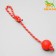 Toy "Ball on the rope", 5.5 cm, rubber, mix of flowers
