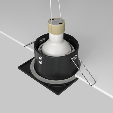 The built-in lamp Technical DL033-2-01B, 1x50W, 8.5x8.5x4.5 cm, GU10, Black Color Black-6
