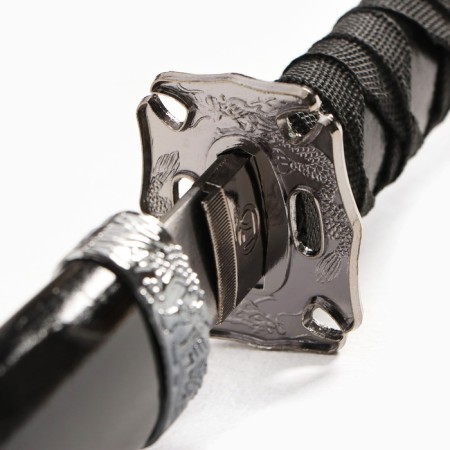 Souvenir weapon "Katana on the stand", black scabbard, 100 cm, mix-4
