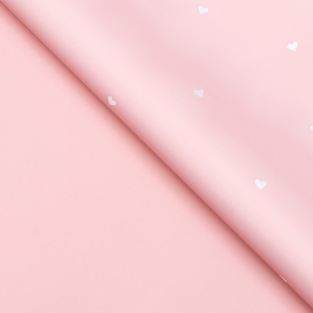 Flower Film, 57cm x 10 m, "hearts", pale first-item, 65 μm-2