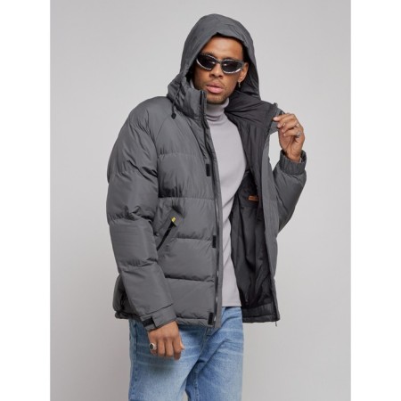 Sports Bologna male winter, size 48, gray color-5