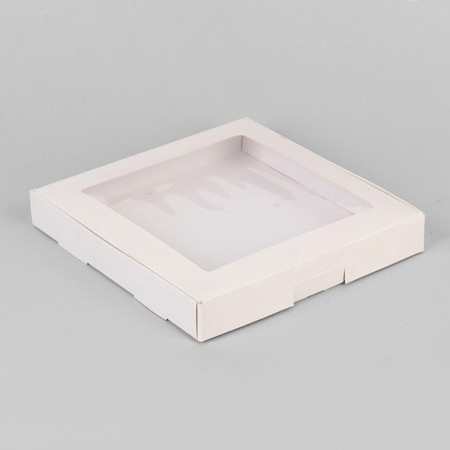 Self -charging box, craft, white, 21 x 21 x 3 cm-2