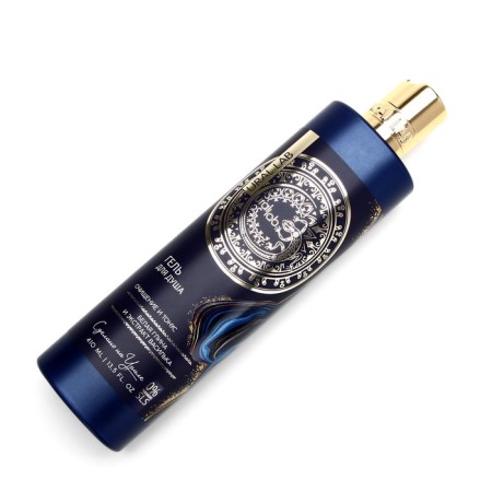 Shower gel with white clay and cornflower extract, purification and tone, 410 ml, Ural Lab-11