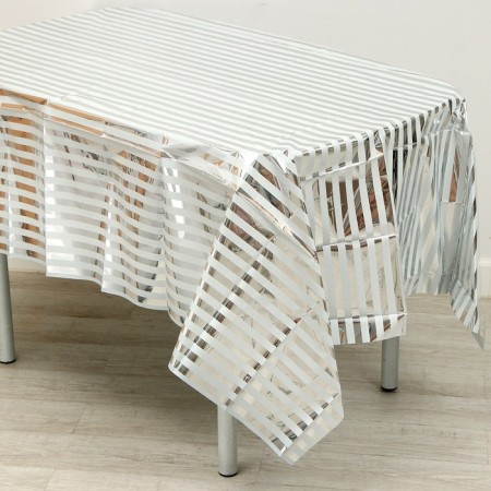 Ground tablecloth, 137 × 183 cm., Silver color-1