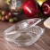 The plastic disposable container with an insoluble lid pr-krks-250, 250 ml, 15.9 × 13 × 3 cm, the color is transparent