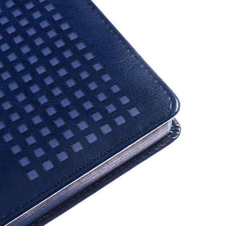 Dated 2025 diary, Escalada, A5 176 sheets, solid cover to leatzers with foam rubber, pancake embossing, perforation on the cover, block 70 g/m2, blue-5