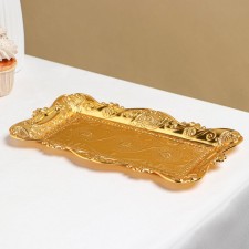 East trailer, 25.5 × 15.5 × 1 cm, gold color