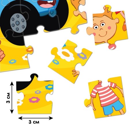 Puzzle "Professor and Blue Tractor", 24 elements-2