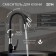 Kitchen mixer Zein Z2230, flexible silicone spout, cartridge ceramics 40 mm, black