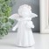Souvenir Polystone "Baby-Angel with a heart" Snow White "mix 8.5x4x11.8 cm
