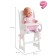 Children's toy: a table for feeding with a soft seat, the collection "Diamond Princess" White
