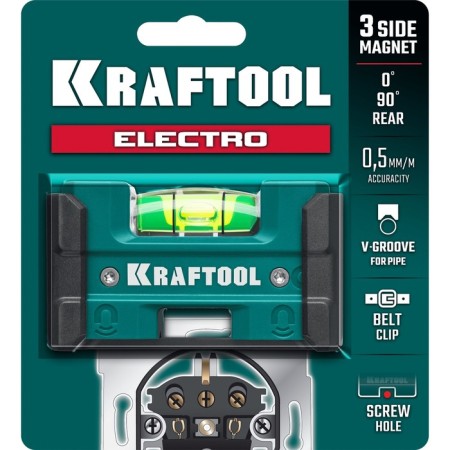 Level Kraftool Electric 34786, magnetic, for sockets, 76 mm-9