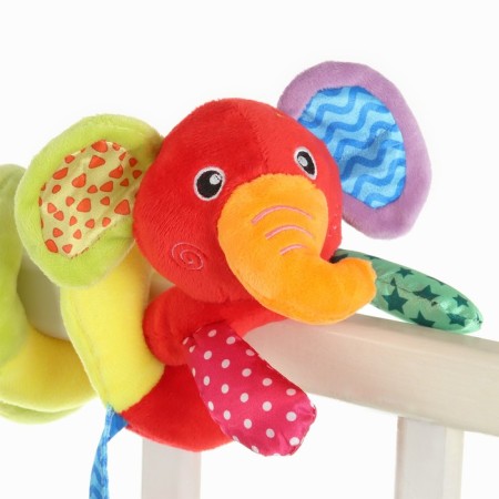 Stretching - spiral with toys arc on a stroller / crib for babies 0+ "Elephant Bright", crumb me-8