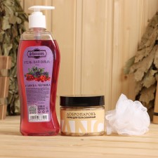 Set for the bath: Mango scrub, shower gel 