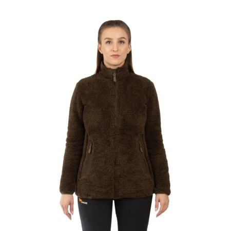 Women's sweatshirt Pride Manchester, fleece, brown, rr 40-42 Height 170-176