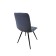 Stool "Fred", supports cone metal black, velor, color graphite is ordered 32