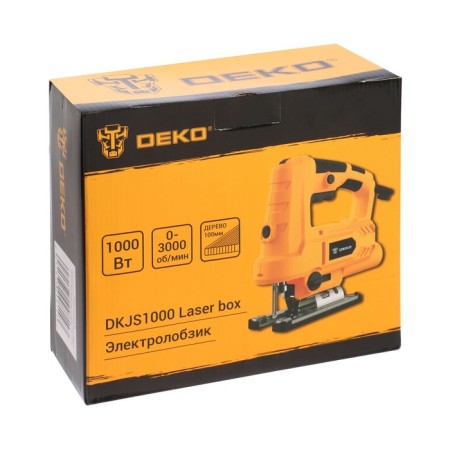 Lobzik electric Deko DKJS1000, 1000 W, 0-3000 rpm, revolutions adjustment, laser-7