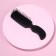 Comb-comb there is a massage, 3 × 13.8 cm, black color