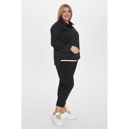 Female shirt, size 54, black color-2
