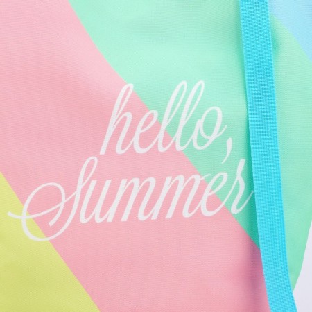 Women's beach bag "Hello Summer", 39x32 cm, pink-3