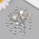 Decor for creativity plastic "Rhinestones Round. Transparent" (set 40 pcs) 1x1 cm