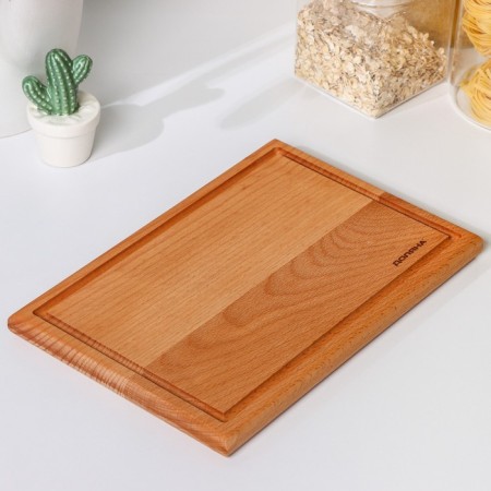 Board Boil Bukovsky Board, 30 × 20 × 2 cm, for steak, beech-2