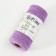 Knitting cord 100% cotton, width 1mm 100m 80g "Lilac" 10x4.2x4.2 cm