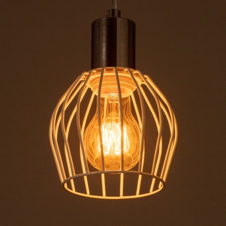 Suspension lamp "Loft" 1x25W E27 white/chrome 12x116x11-3