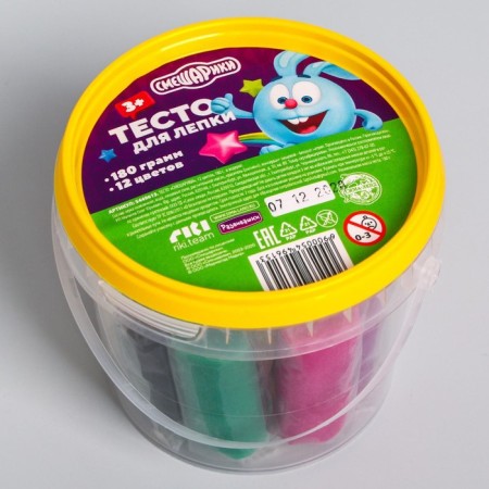 Modeling dough, 12 colors of 15 g, mixariki-2