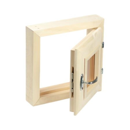 Window, 30 × 30cm, double glass of linden, bronze-3