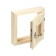 Window, 30 × 30cm, double glass of linden, bronze