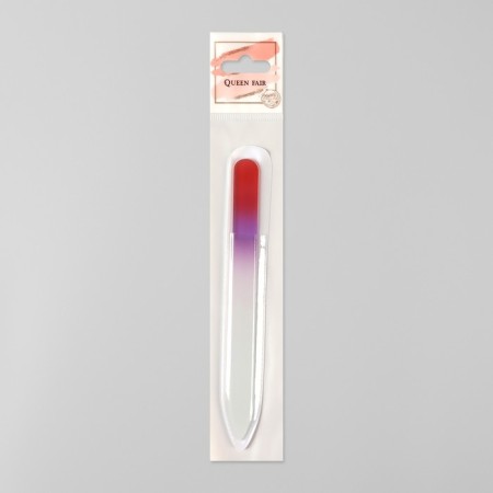 Rainbow glass glass for nails, 14 cm, in a case, color mix-2