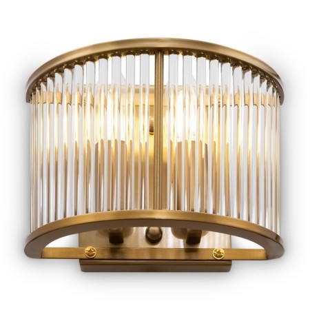 Bra Freya Fr5053WL-02BS Savoy, 200x100x150 mm, E14, 2x60W, brass color-1
