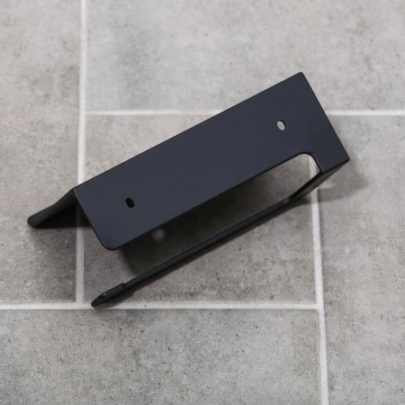 Holder for toilet paper with a shelf 6.5 × 16 × 11.5 cm, black color-5