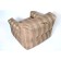Handwalking chair "Comfort", size 80x90 cm, brown color, matting