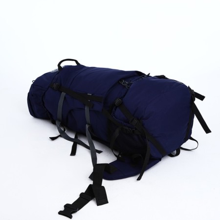 Tourist backpack, TAIF, 90 l, department on the lace, 2 outer pockets, blue color-3