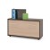 Shoe, 900 × 287 × 482 mm, color of the wenge case/facade white oak