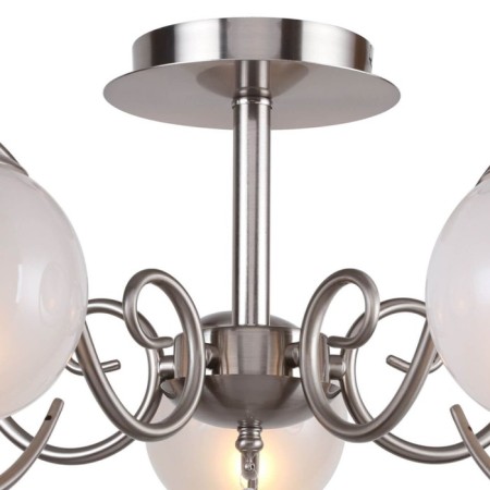 Fabbio chandelier, 8x40W E14, Nickel color-1