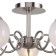 Fabbio chandelier, 8x40W E14, Nickel color