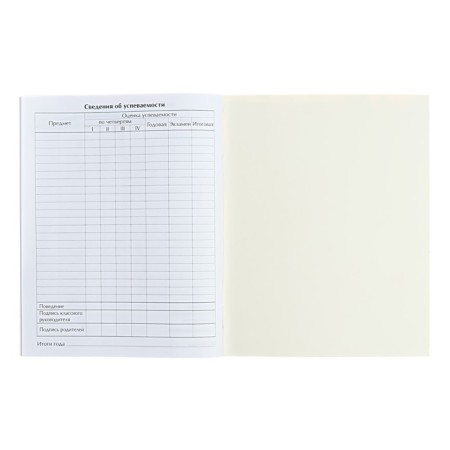 Universal diary for grades 1-11, "blue delicate plain", soft cover, 40 sheets-12