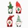 Christmas tree Christmas tree, 4 pcs, set, gnomes